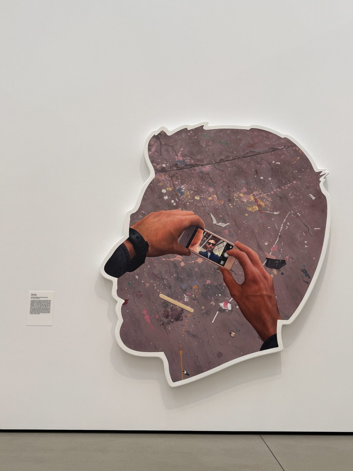 Self Portrait (Selfie and Studio Floor) by Alex Israel