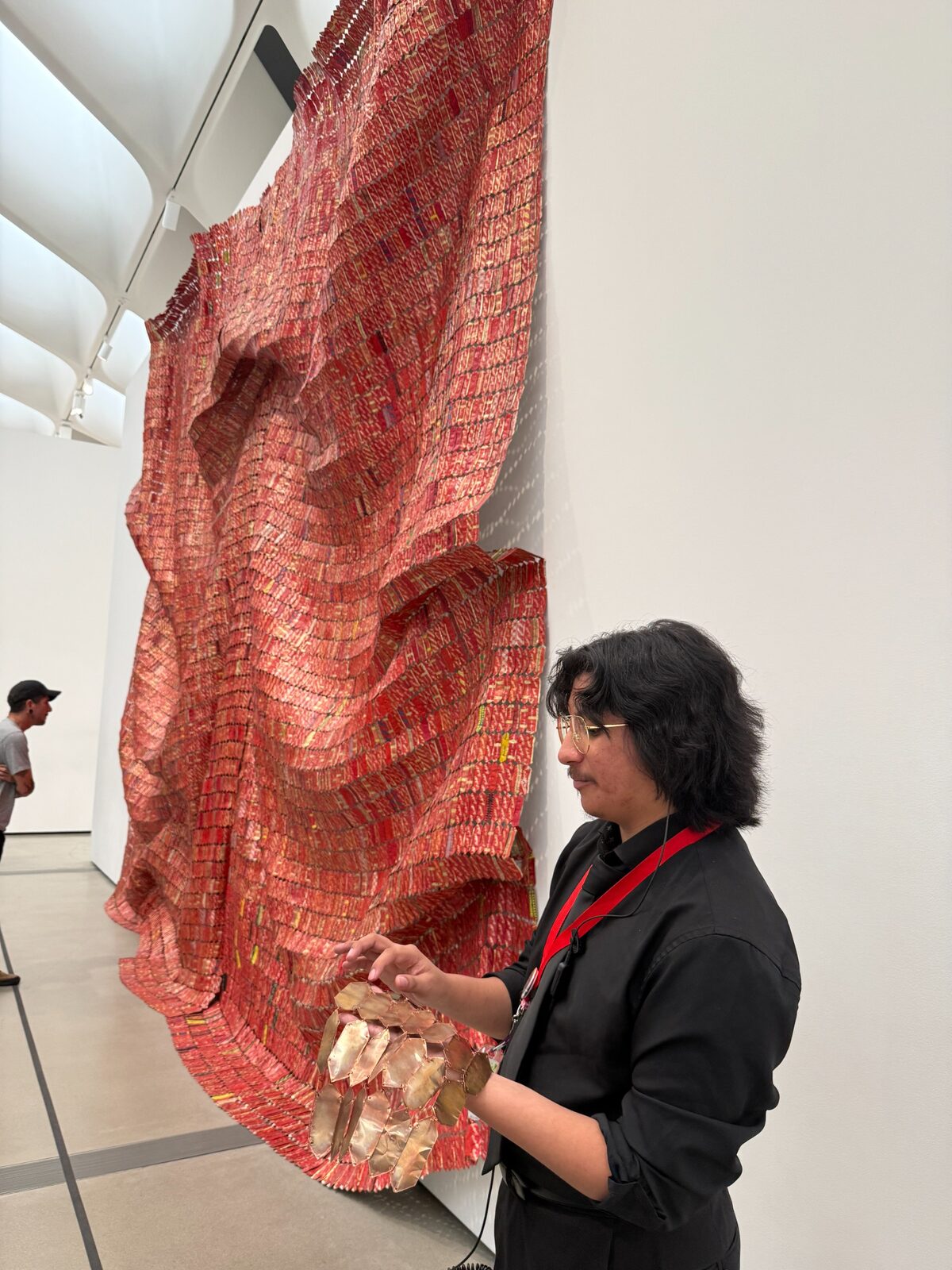 Red Block by El Anatsui