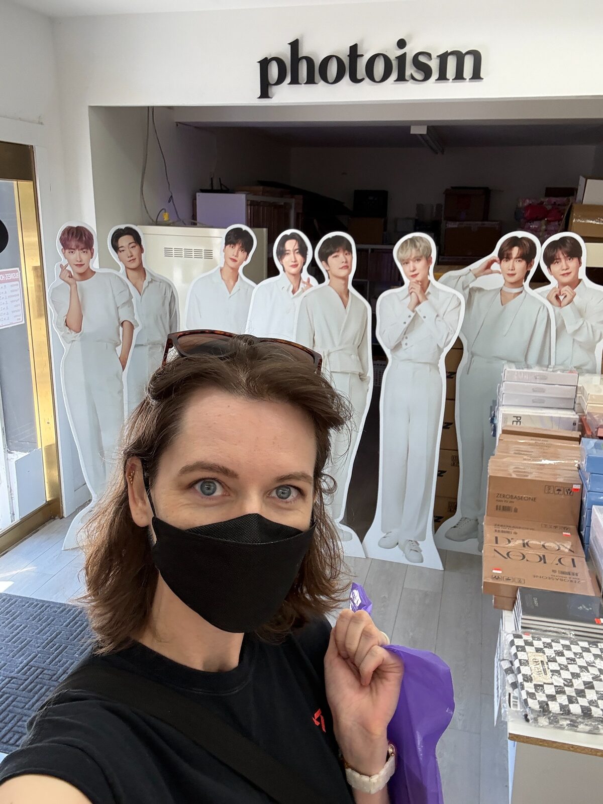 Ateez standees by the door