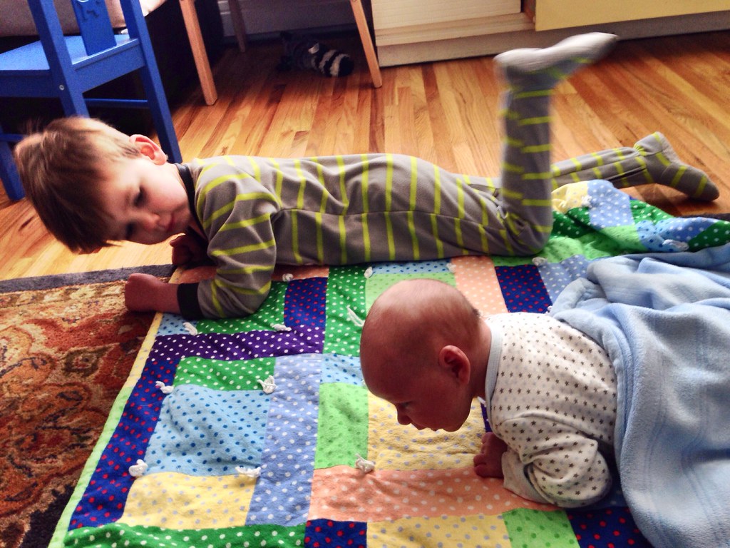 Tummy time training