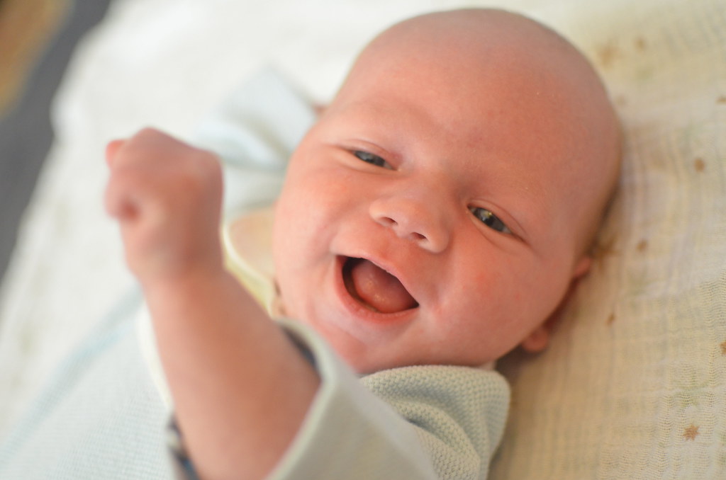 Sam at One Month Old