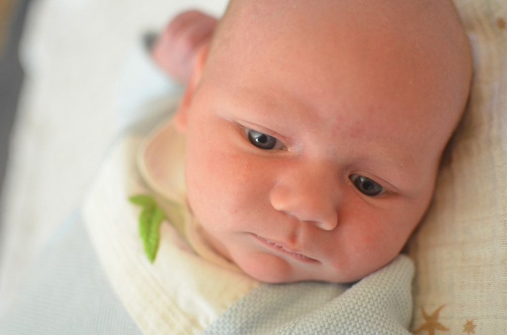 Sam at One Month Old