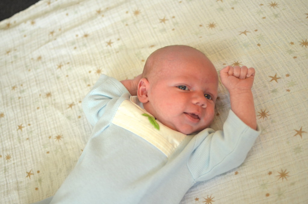 Sam at One Month Old