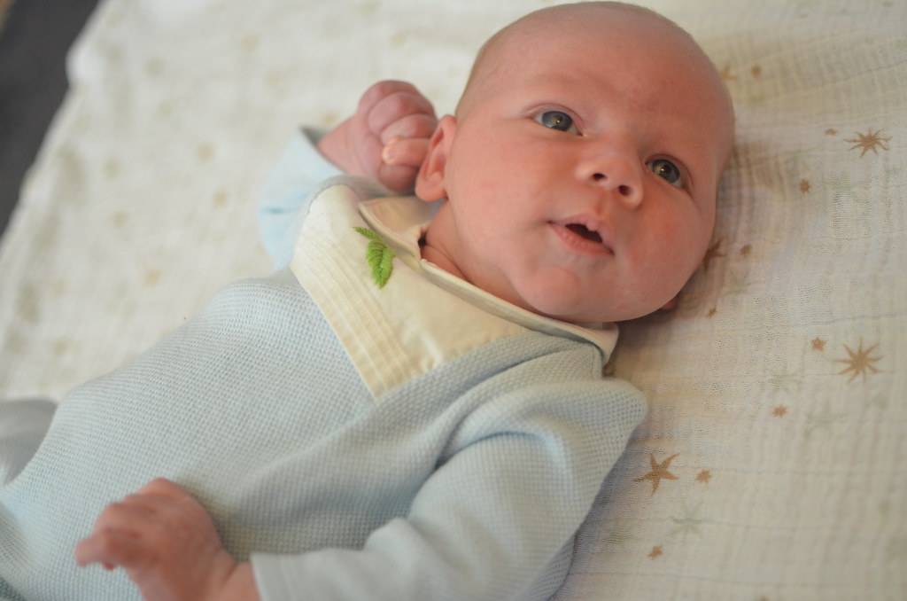 Sam at One Month Old